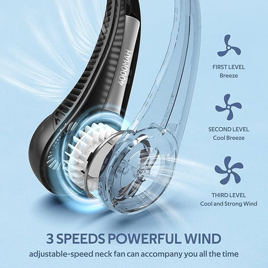Portable Rechargeable Neck Fan..